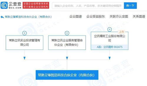 立訊精密在常熟成立科技合伙企業(yè)，注冊(cè)資本60億發(fā)力信息技術(shù)咨詢